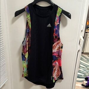 adidas Women's Floral Tank W Top Running Primegreen Size Large